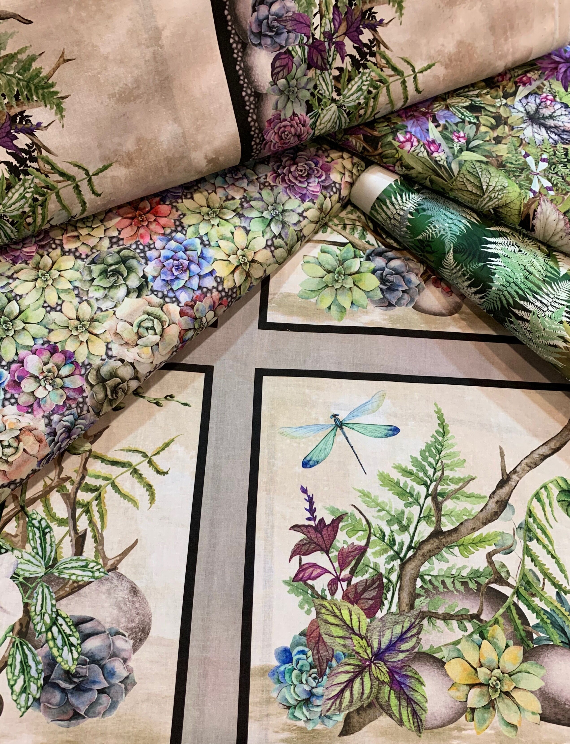 In The Beginning Fabrics Terrarium Digital by Jason Yenter Etsy