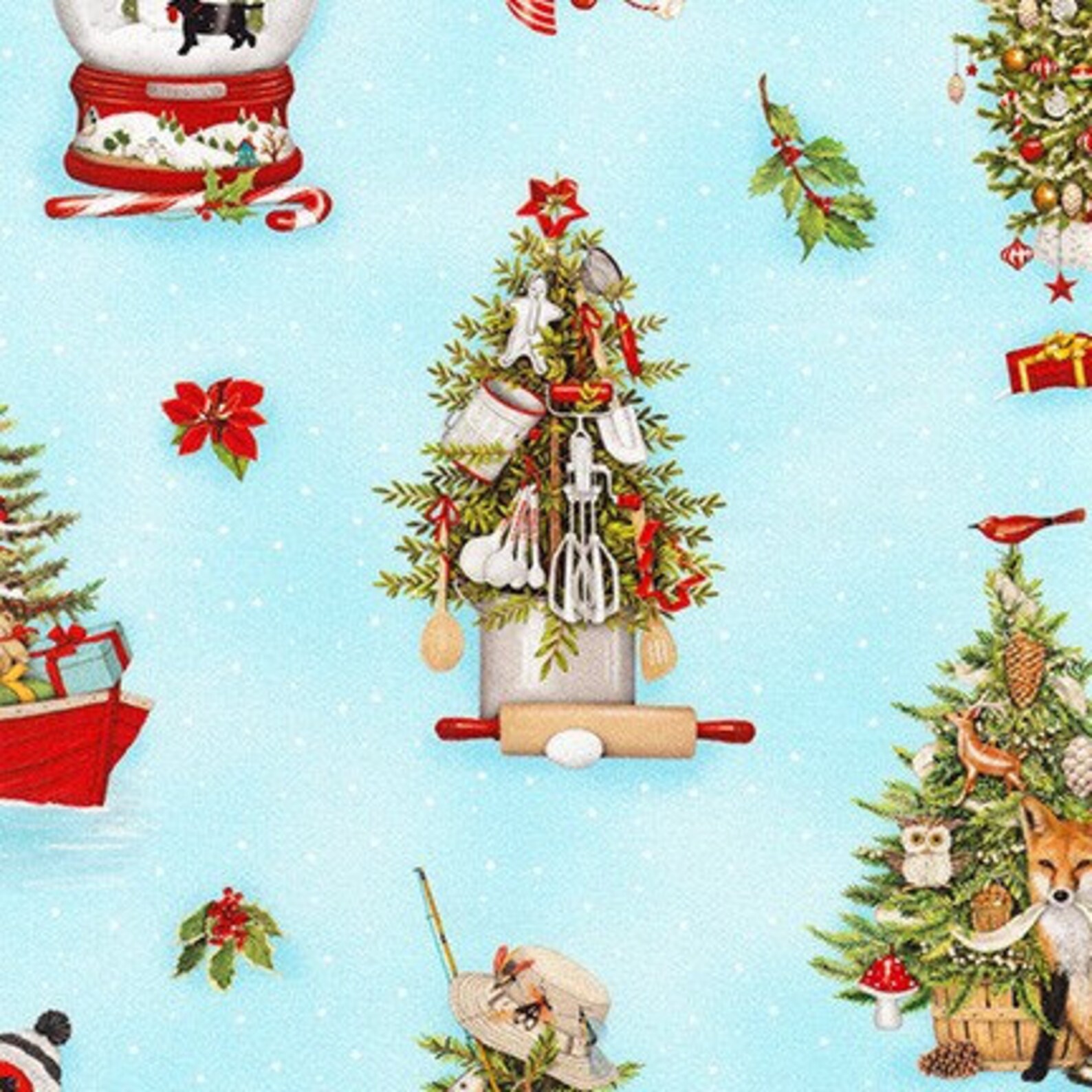 Robert Kaufman Fabrics Holly Jolly Christmas Etsy