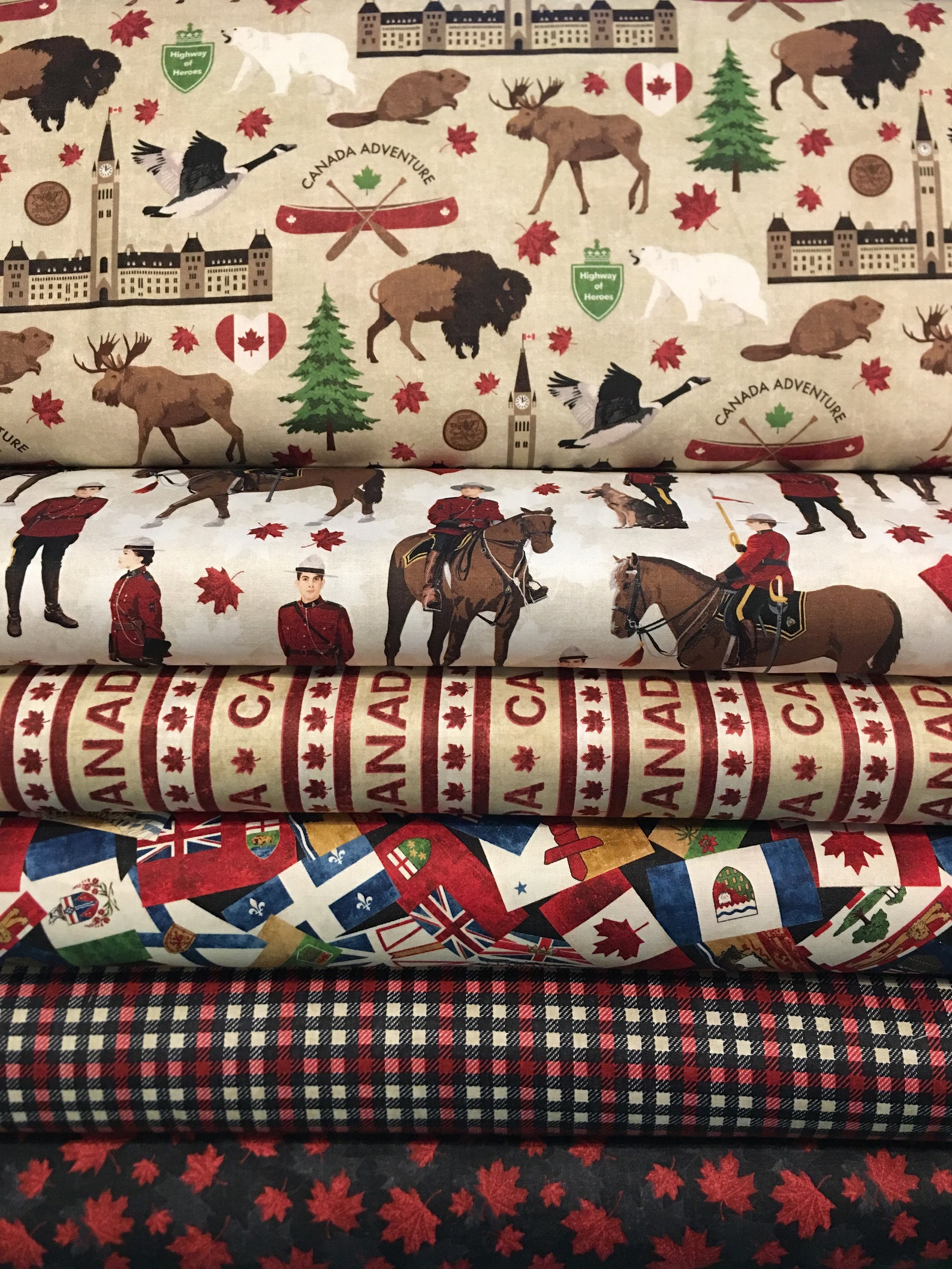 Northcott Fabrics Canadian Classics by Deborah Edwards Etsy