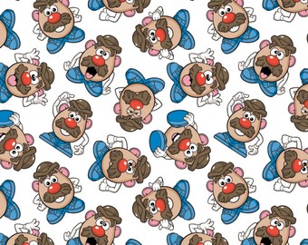 Gewebte Stoff Hasbro Mr. Kartoffel Kopf Teile Fat Quarter | Etsy