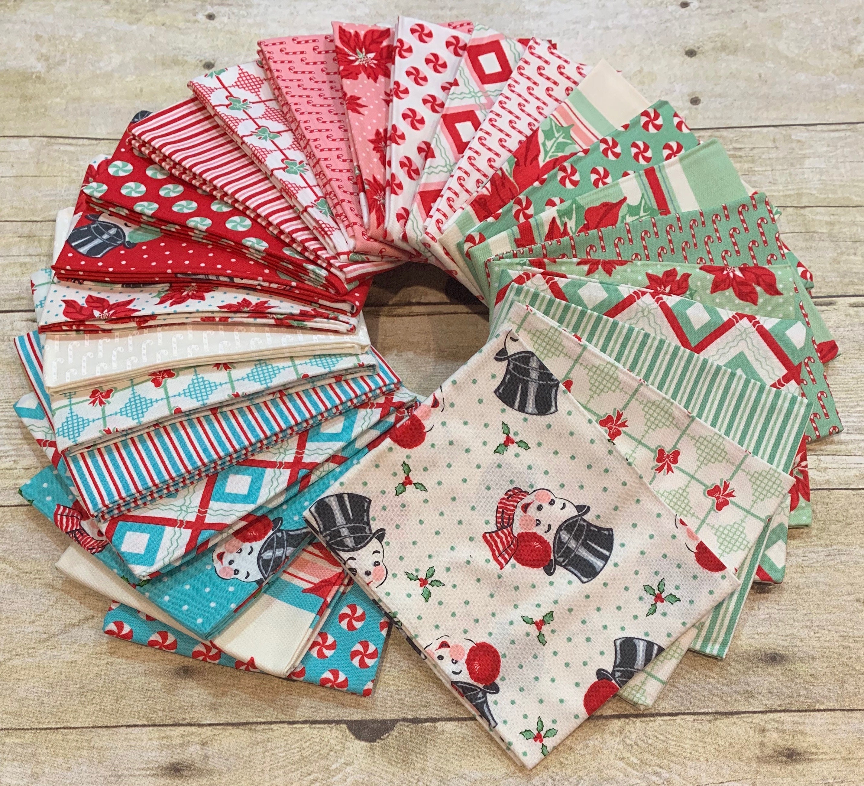 Moda Fabrics Sweet Christmas de Urban Chiks Poinsettia Etsy