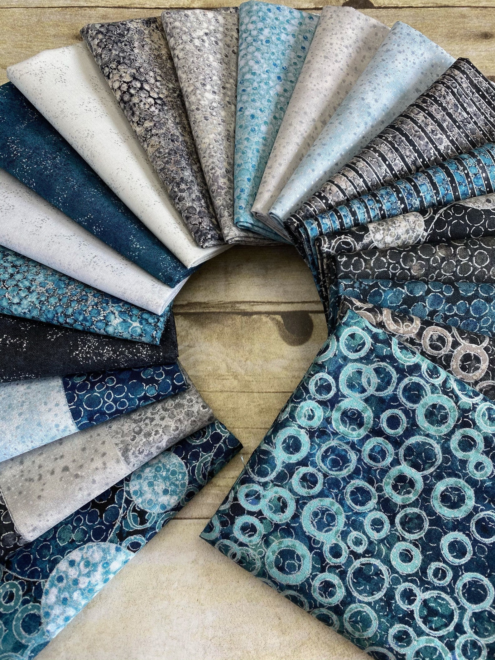 Northcott Eclipse Shimmer by Deborah Edwards Black Earth Etsy