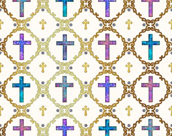 Faith Fabric by Dan Morris Religious Cream Sign of the Fish Quilt Shop Quality Faith Fabric by Dan Morris Religious Cream Sign of the Fish Quilt Shop Quality
