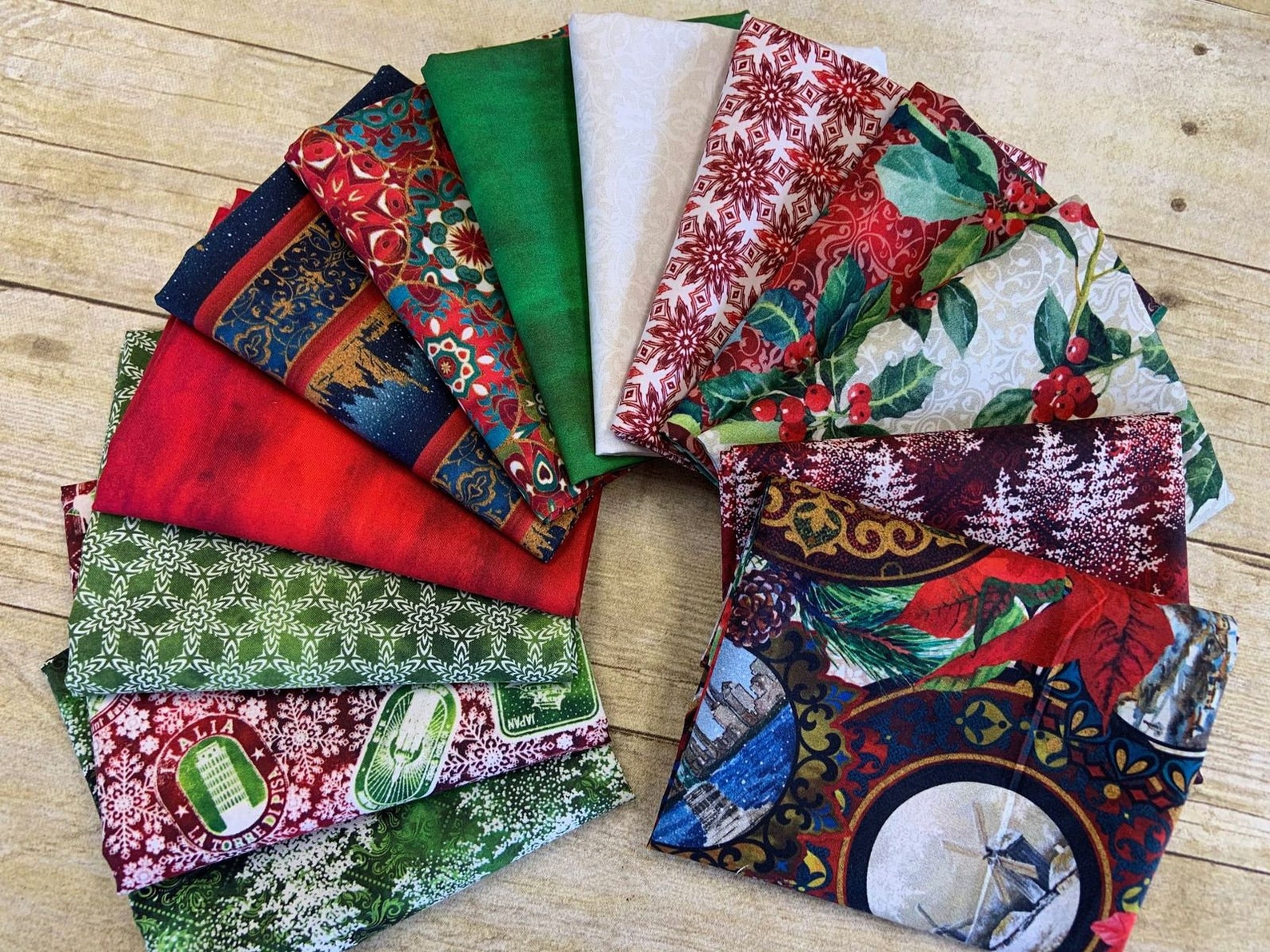 In The Beginning Fabrics Winter Around the World by Jason Etsy