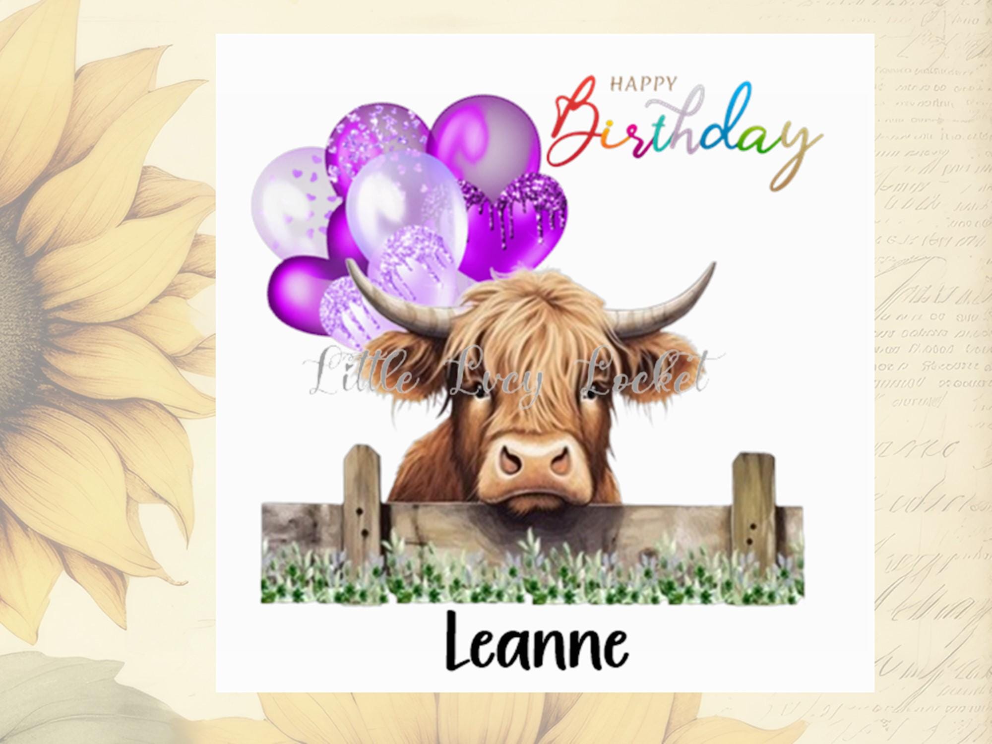 Biglietto Divertente Per La Festa Della Mamma Con Mucca Delle Highlands – 'Moo-ve Over' – Formato 15,5 Cm