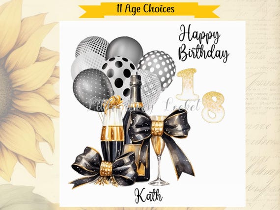 Biglietto Di Auguri Per Il 21° Compleanno Della Nipote: Design Champagne E Palloncini Rosa E Oro, Con Busta Metallizzata E Testo Interno Personalizzato