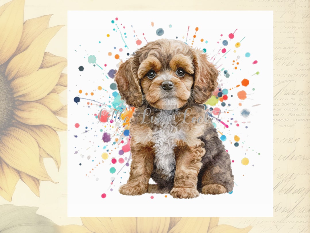 Cavapoo-any Occasion-blank Card-birthday-get Well-thinking of You-note ...
