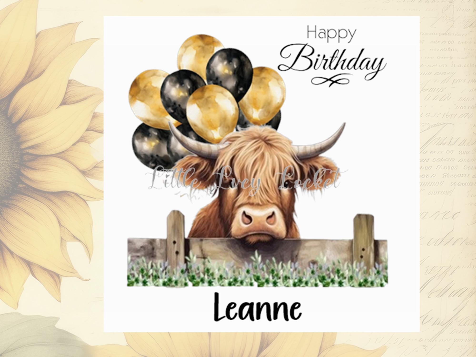 Biglietto Di Auguri Mucca Bianco E Nero Per Agricoltore - Compleanno/Anniversario Con Busta #8273