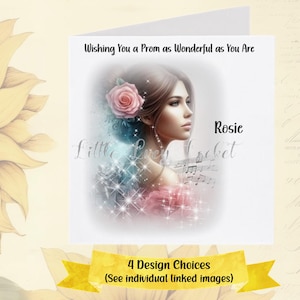 Tarjeta de graduación - 4 diseños a elegir - PERSONALIZADA - Tarjeta de reina de graduación - Tarjeta de graduación para hija - Nieta - Sobrina - Chica glamurosa - Graduada - Notas musicales