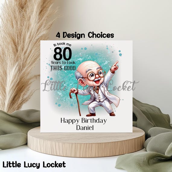 Biglietti Di Copleanno Retrò Uoini Donne Lui E Lei Babini Degli Anni - Foto 6