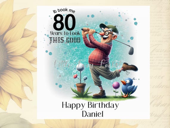 Biglietto Auguri 80 Anni Uomo - 80 Anni Compleanno Donna - Regalo Donna, Uomo - Biglietti Auguri Divertente Per Mamma, Papà, Nonno, Nonna ,Per Lui, Lei - Regali 80 Simpatico - EU 223
