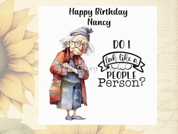 Divertente biglietto di compleanno – Happy Birthday You Old