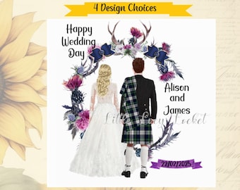 Biglietto Di Nozze Per Sposi E Sposi Biglietto Di Nozze - Foto 2