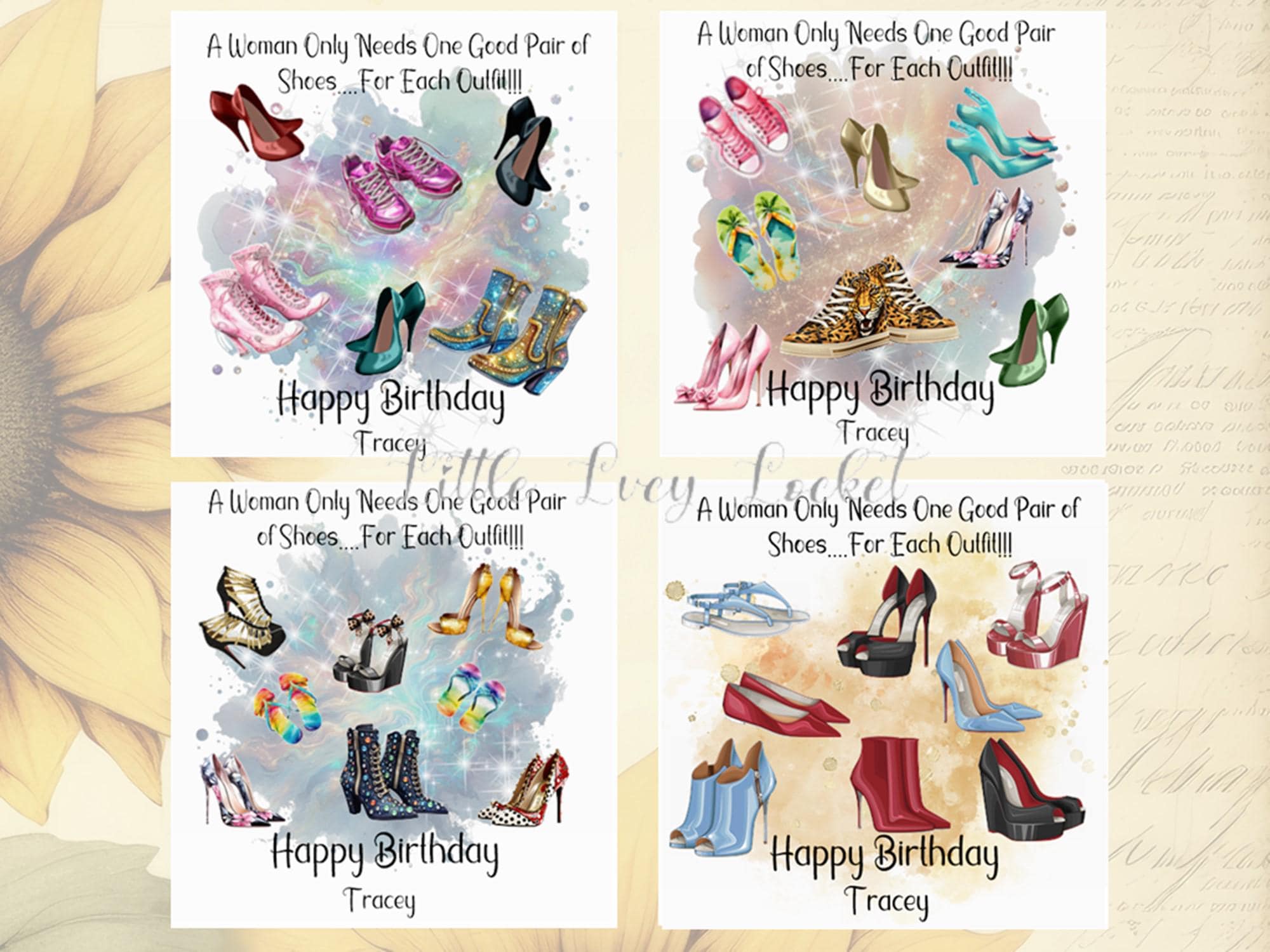 Geburtstagskarte Für Enkelin Zum 21. – Motiv Schuhe, Mit Englischem Spruch, 15,2 X 22,8 Cm