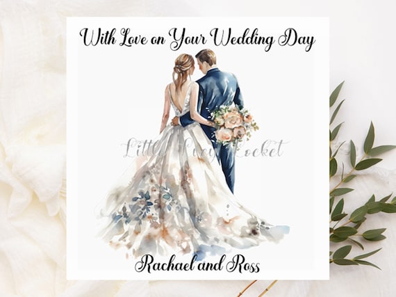 UK Greetings Hochzeitskarte – 'Married In 2022', Mit Gold & Silber Folie, 159 X 159 Mm