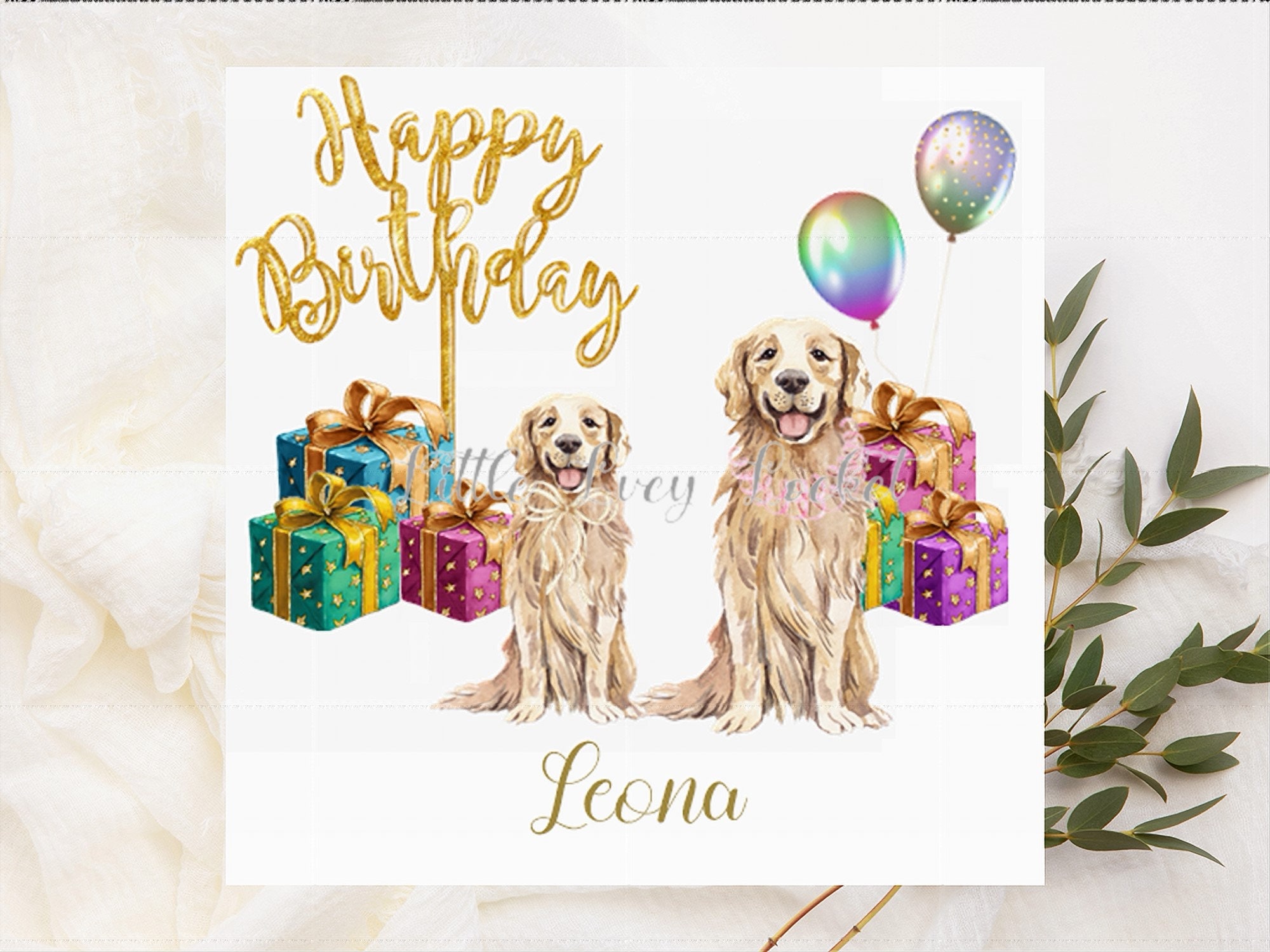 Heartline Geburtstagskarte Golden Retriever – Mit Inspirierendem Spruch, Für Hundeliebhaber