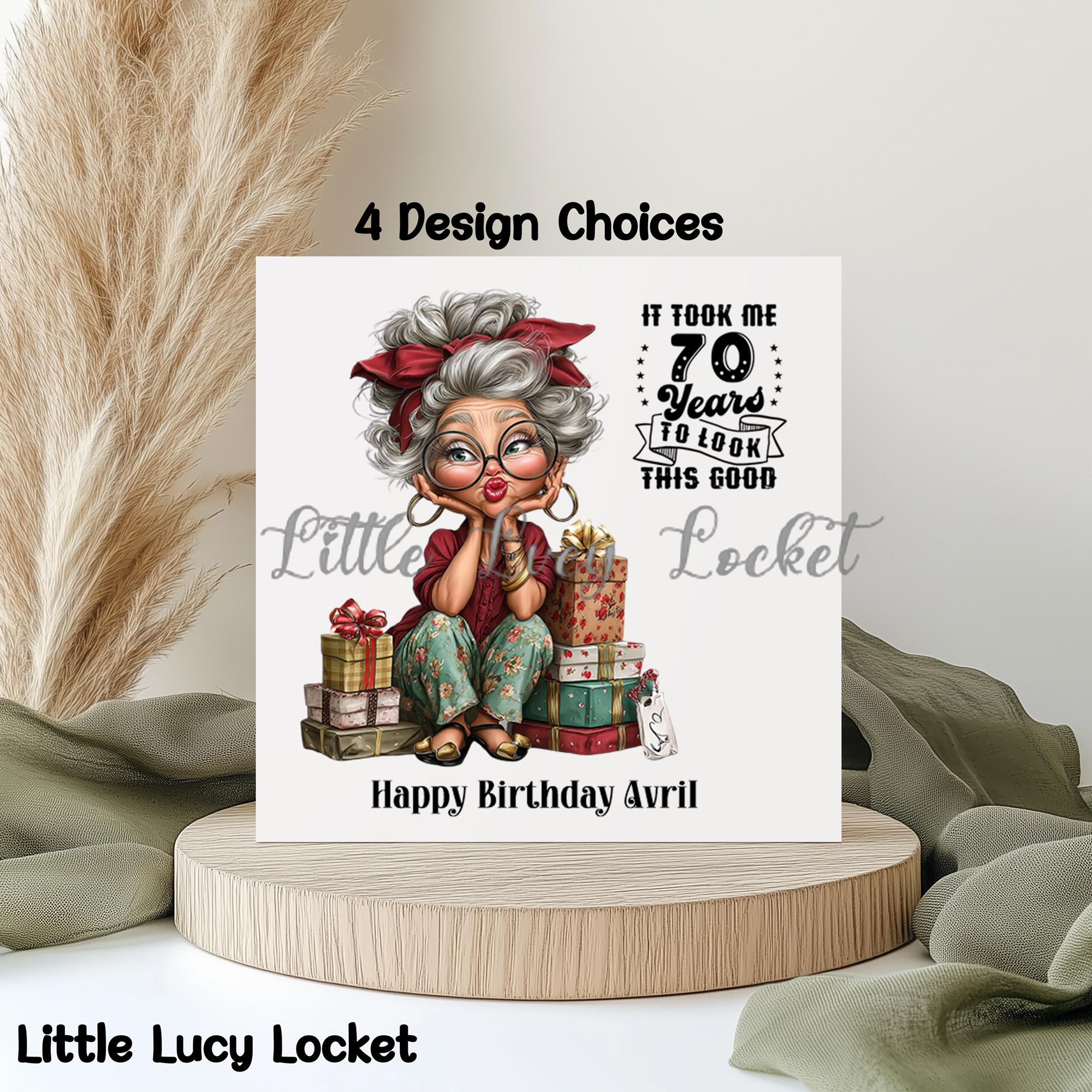 Biglietto Di Auguri Divertente Per 70° Compleanno Uomo - Design Scimmia Con Lamina Oro, Prodotto Nel Regno Unito