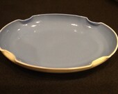 Vintage Fire King Vitrock Garden Tray or Bowl Flower Garden Dish or Bowl Fired-On Blue Color 1950 39 s EXCELLENT CONDITION