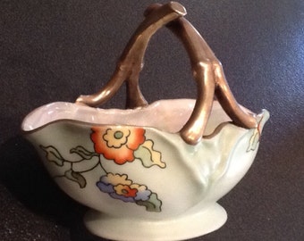 Vintage Tonala Pottery Bowl Ken Edwards Hand Painted Bean Pot VERY RARE Fruit Design 1960/'s Great Vintage Condition