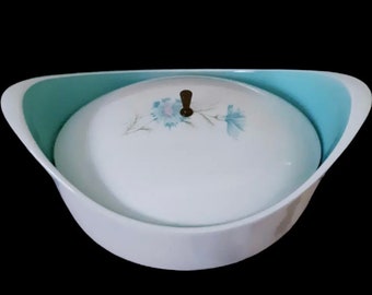 Vintage Taylor, Smith and Taylor Boutonniere Casserole Dish <> SALE <> Lidded Bowl <> PRISTINE CONDITION <> 1950s <> Mid Century Modern