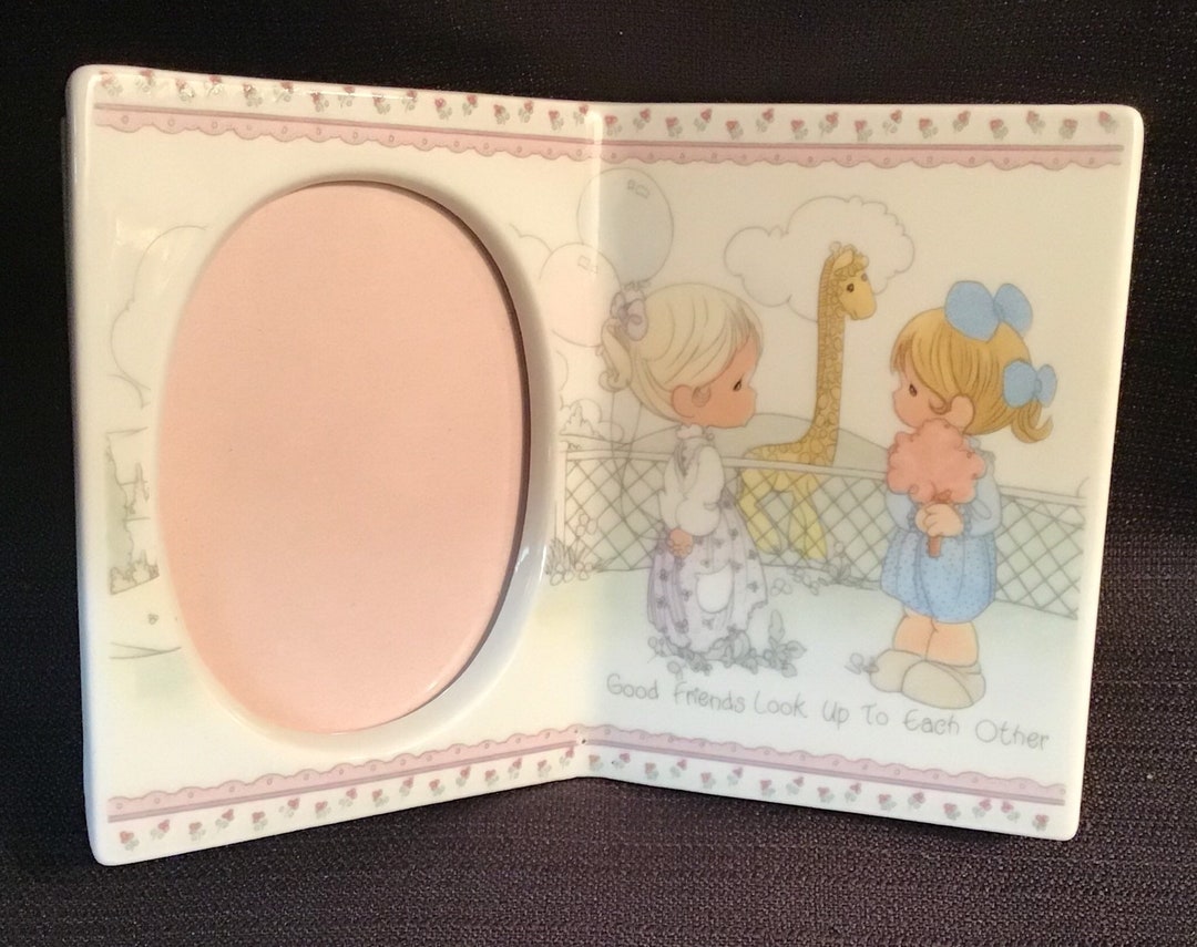 Precious Moments Picture Frame RARE good Friends Look up to Each Other