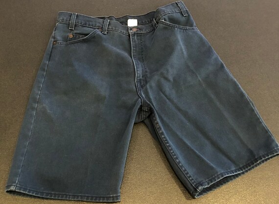 Vintage Levi’s Mens 550 Denim Shorts <> Dark Blue… - image 9