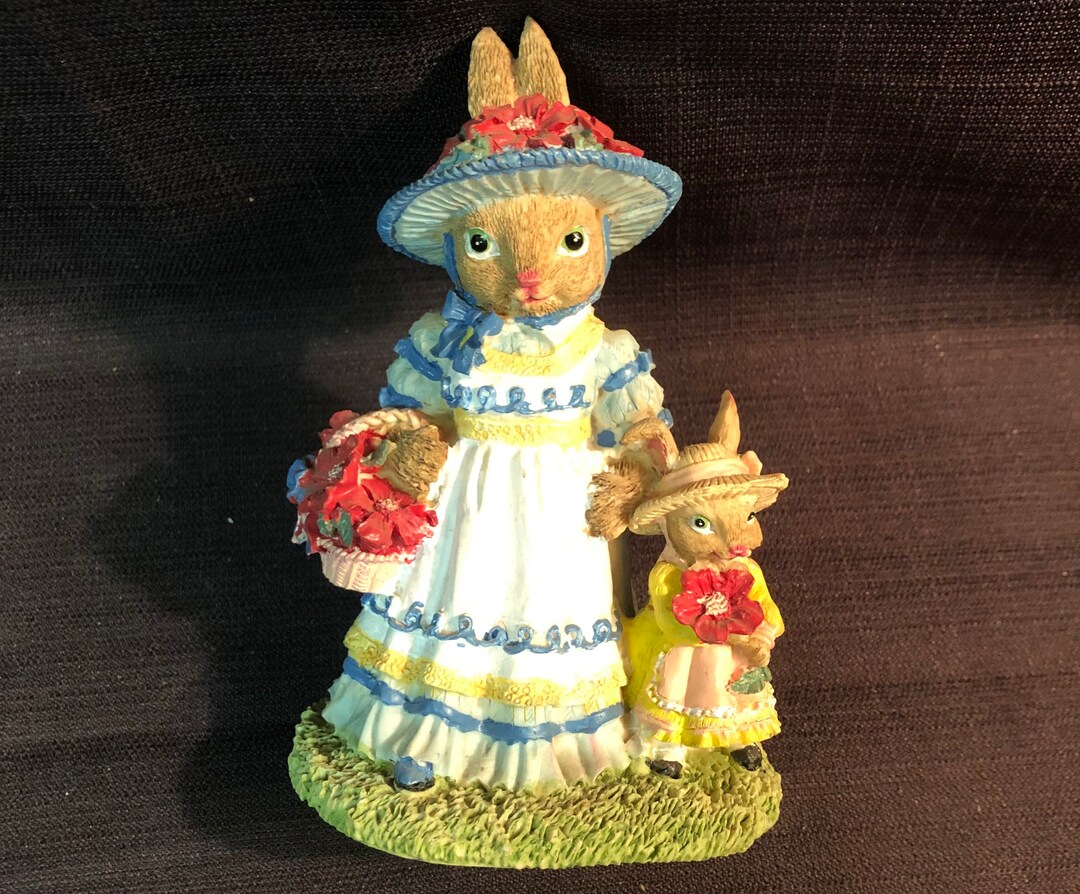 Vintage 1990s Victorian Rabbit Figurine • International Resourcing ...