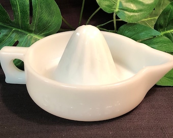 Large milk glass Sunkist Reamer Large milk glass Sunkist Reamer