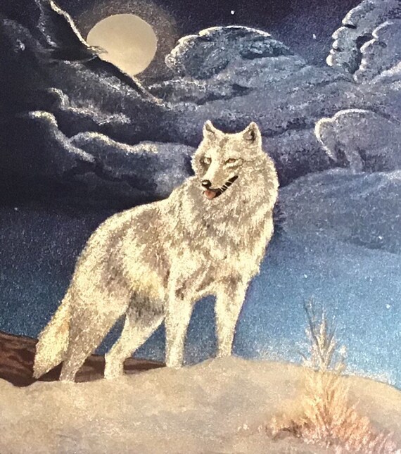 Handmade Paper~Embossed Pressed Paper Art~Southwestern Coyotes~6 1/4 x 5  1/8