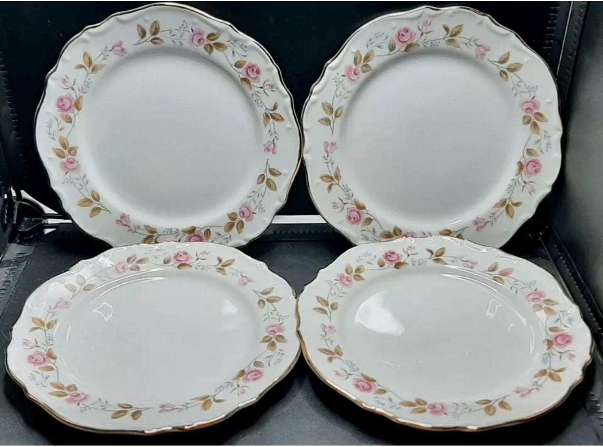 コレクション BRISTOL made in USA '60  GF Vintage 1960 44pc Bristol Dish Set <> Bristol Spring Garden Dish