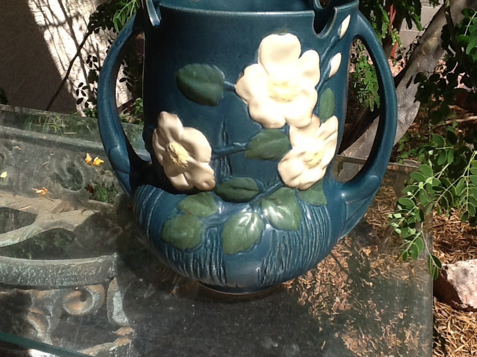 Vintage Roseville Reproduction Vase 9858 Etsy