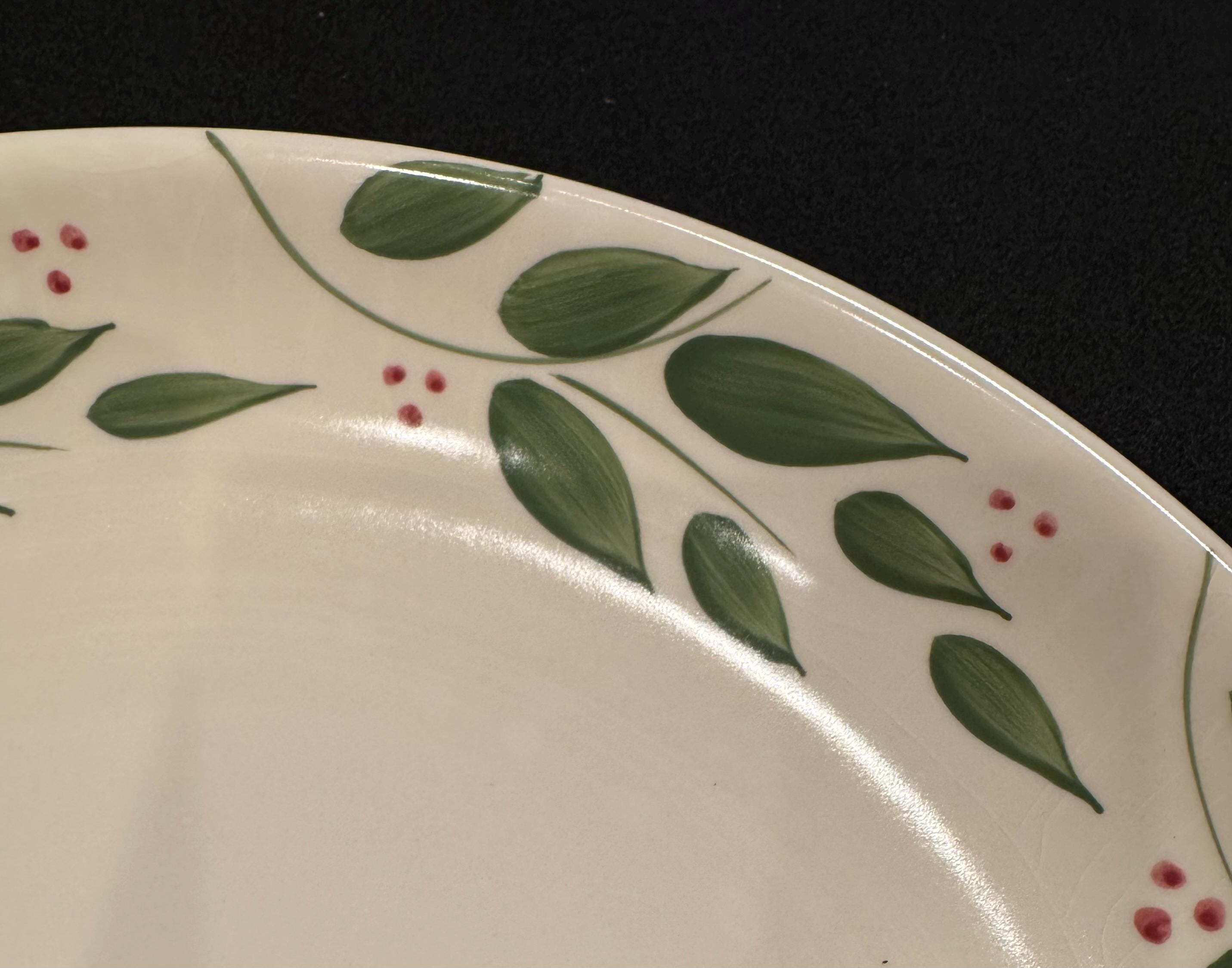 Tre Ci Pasta Bowl - Etsy TRE CI large cream speckled serving pasta bowl with hand drawn brown leaves main image 1