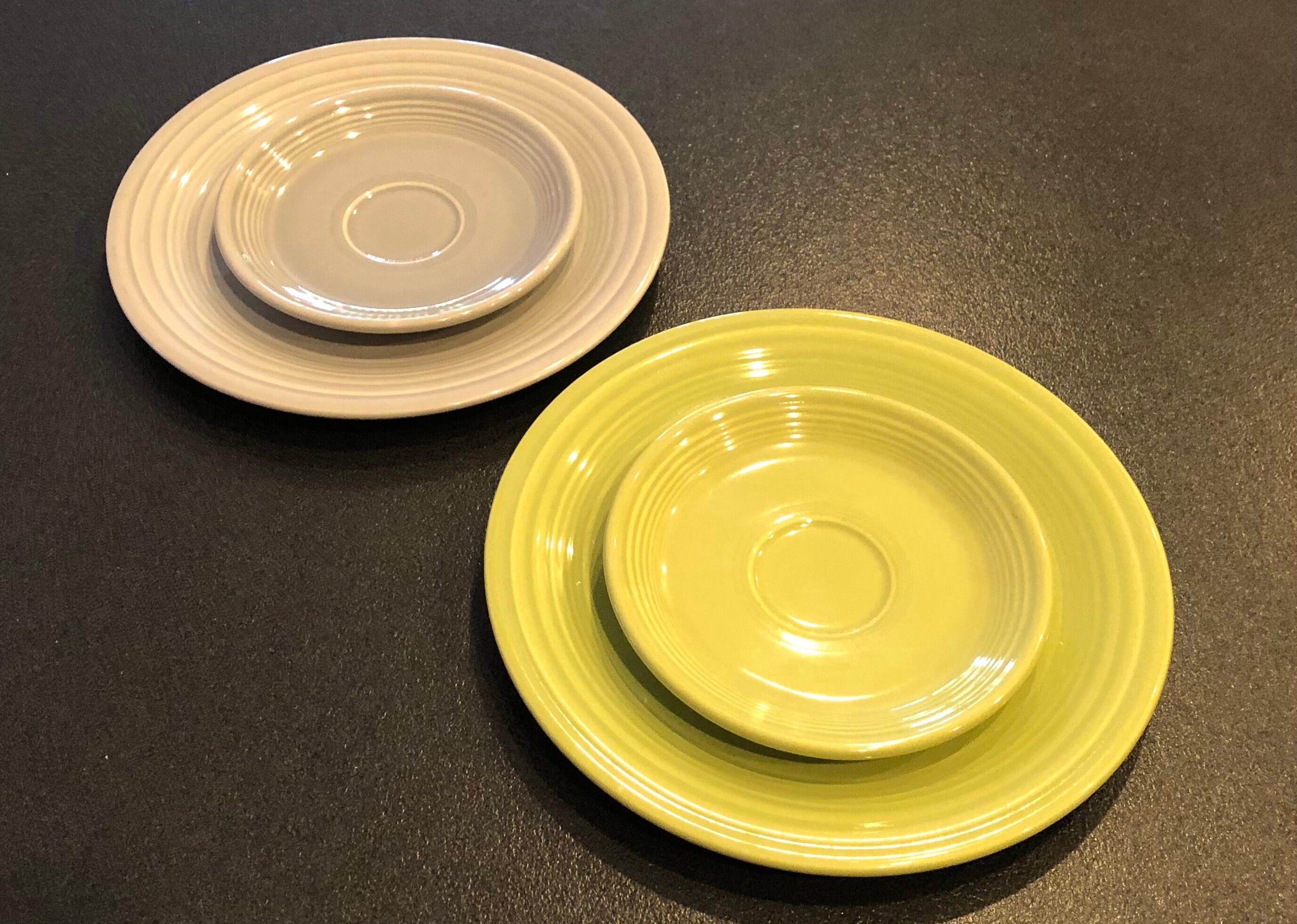 Vintage 5 Old Fiesta Bowl and Plates Genuine Old Fiesta 5 Pc