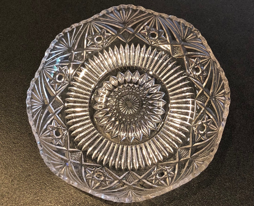 Vintage 1950s Cambridge Bowl Cut Glass Radium Pattern #2626 10 1/2” Dia ...