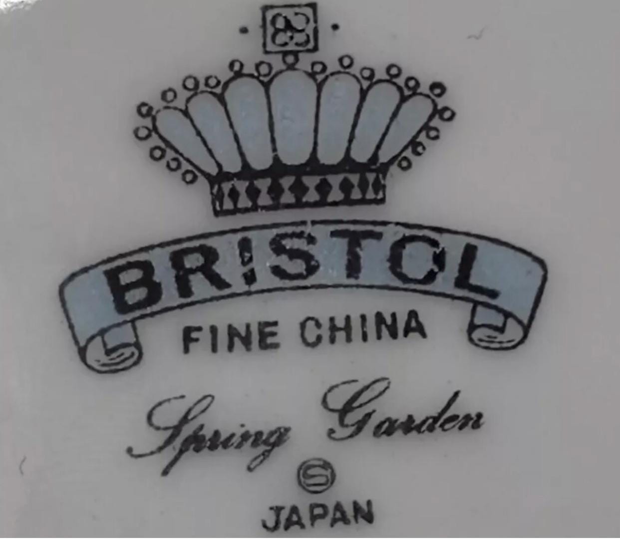 Vintage 1960 44pc Bristol Dish Set <> Bristol Spring Garden Dish
