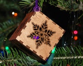 Laser Cut Gum Drop Snowflake Christmas Ornament