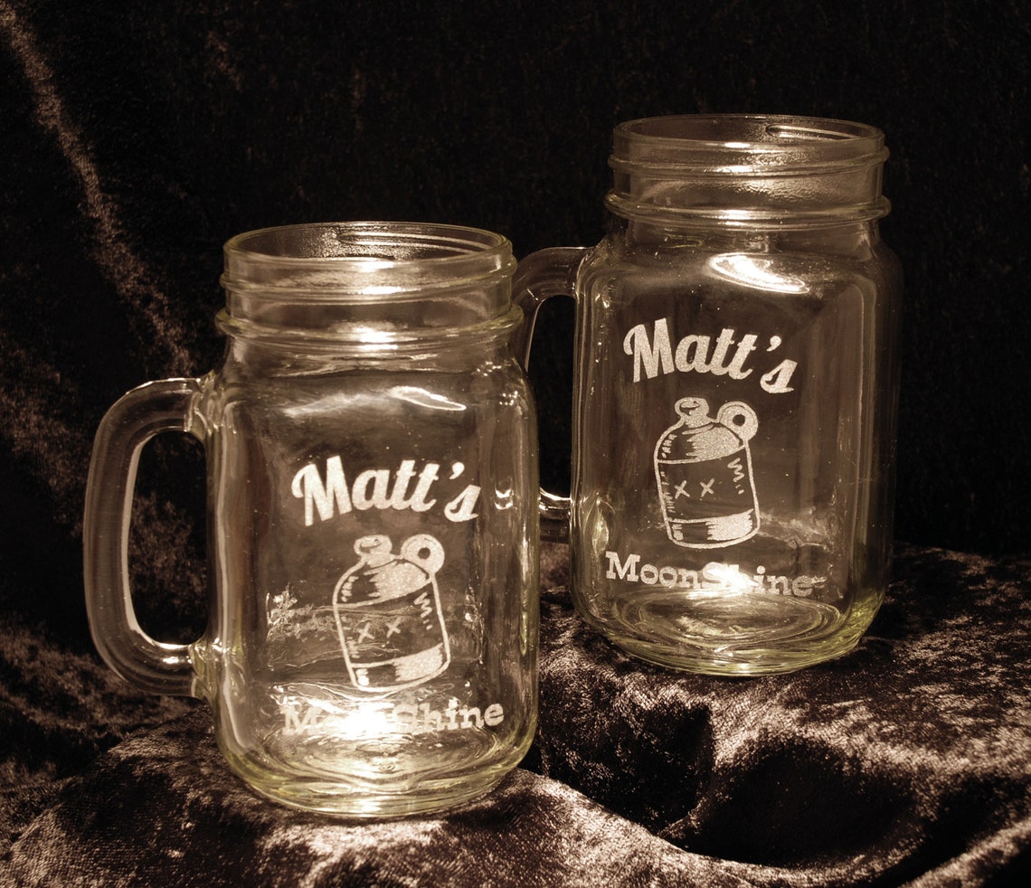 Personalized Moonshine Glass Design Etsy