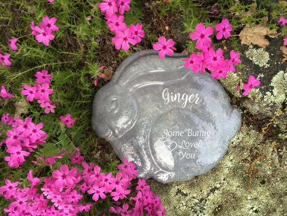 rabbit memorial stone