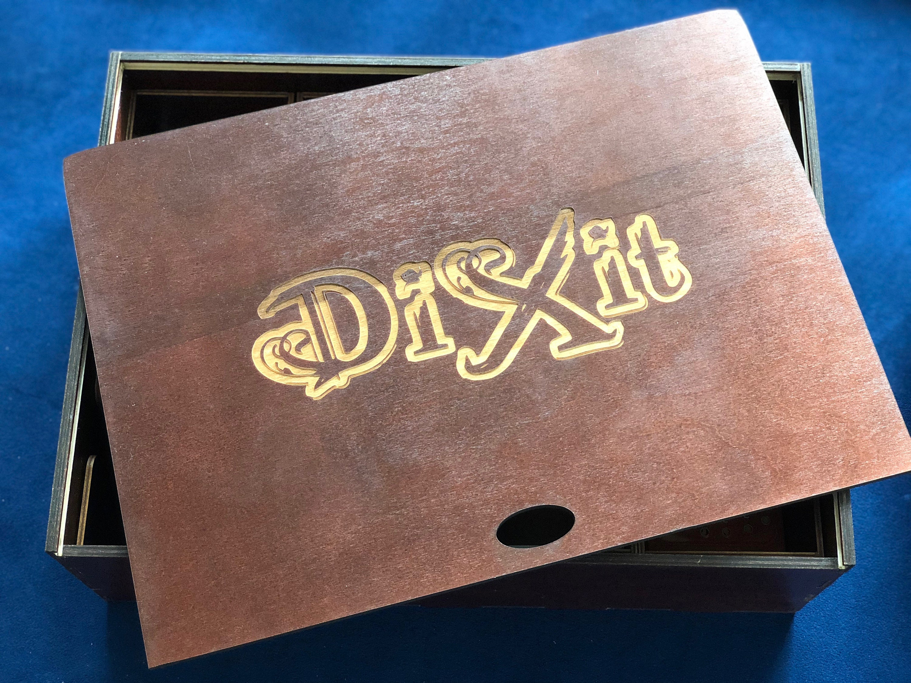 Wooden Dixit Board Game Card Game Box Laser Cut And Etsy