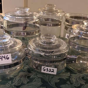 ヴィンテージ パイレックス フレームウェア コーヒーパーコレーター 7756 7759 6322 7826 ソースダブルボイラー