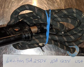 Cables eléctricos para electrodomésticos vintage 5A 10A 15A Leviton (usted elige)