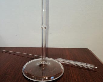 Vintage Pyrex Flameware  Pump Stem + FREE NEW Cleaning Brush 7756 7754 7826 7824 6 4 9 cup part coffee pot percolator