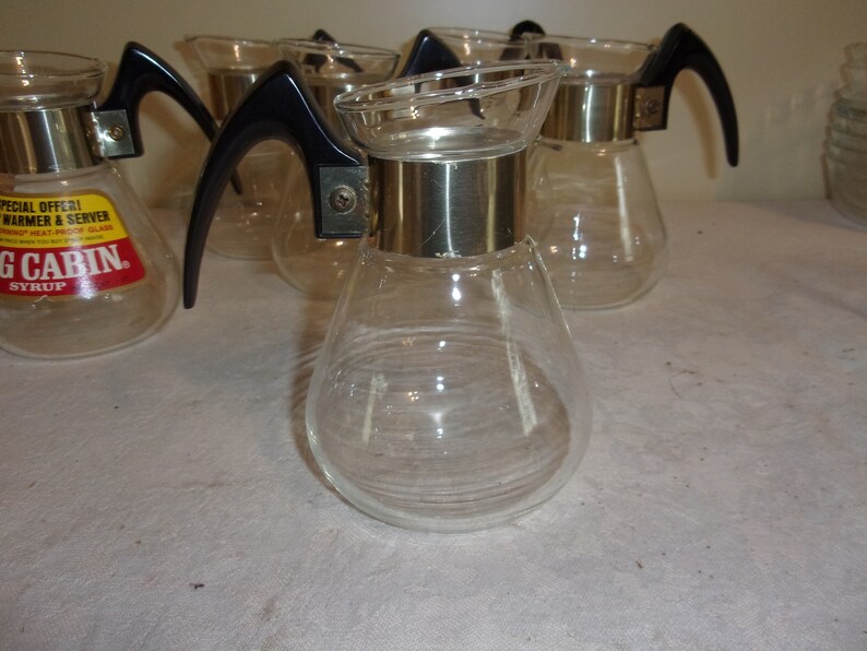 Log Cabin Corning Collectible Syrup Warmer & Server Etsy