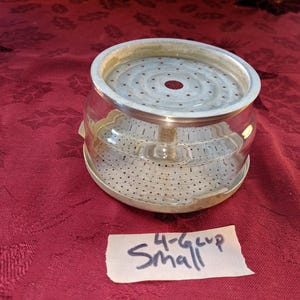 Vintage Pyrex Flameware coffee pot basket lid strainer bottom aluminum 7754 7756 7759 7826 7824 7826