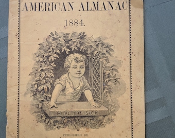 Antique Old Farmers Ayers Almanac Boston Lowell MA 1867 1880 1884 1891 1899 1914 1923