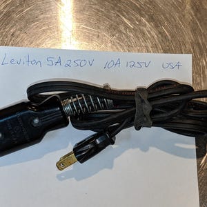 Vintage Appliance Electrical Cords 5A 10A 15A Leviton You Choose