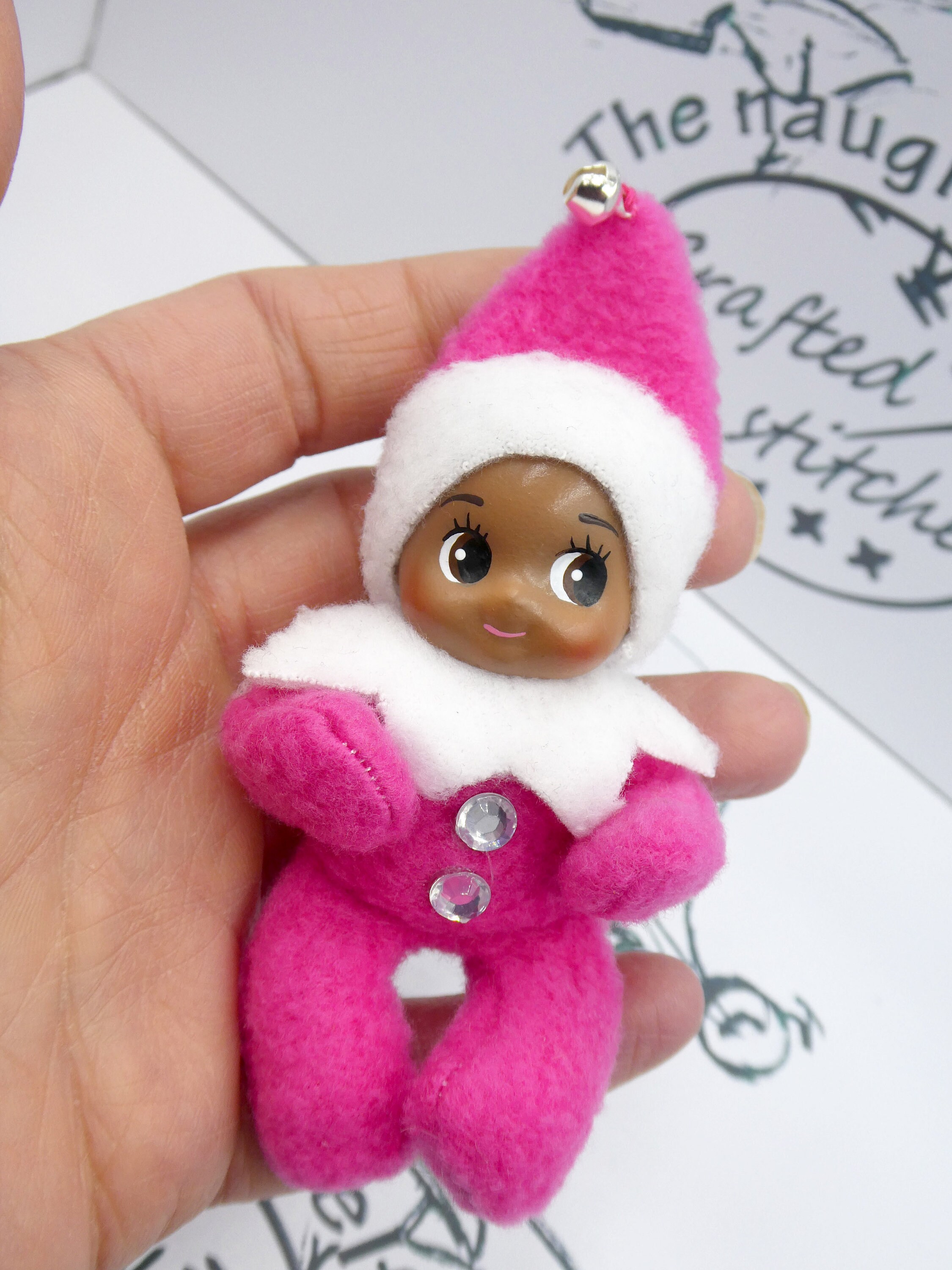 Posable Tiny Baby Elf Dark Skin Full Baby Grow Etsy