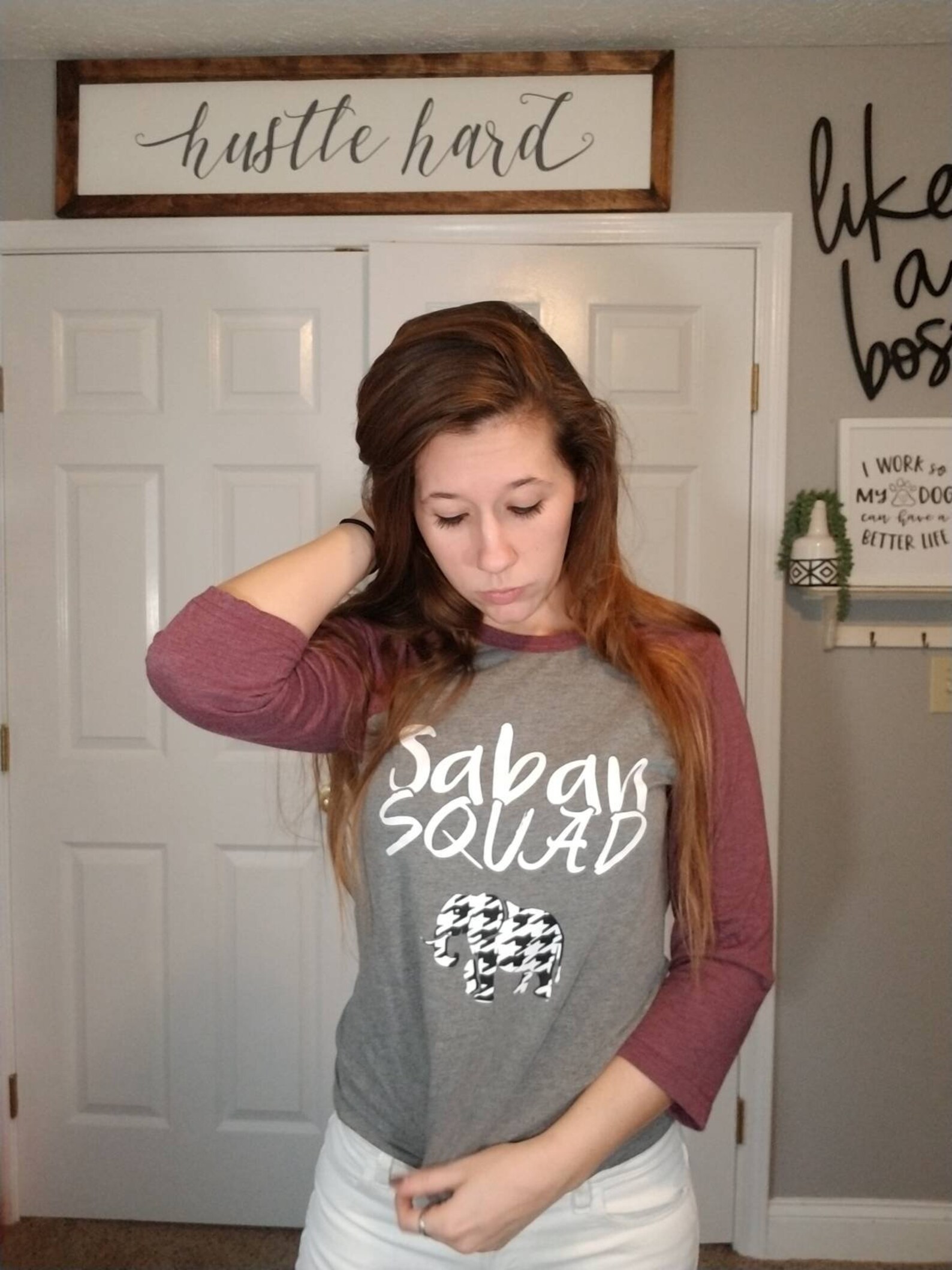 Alabama Crimson Tide Shirt, Alabama Raglan, Saban T Shirt, Saban Squad