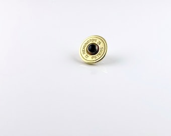 12 GA Gauge Shotgun Shell Cartridge Replica Hat Jacket Tie Tack Lapel Pin