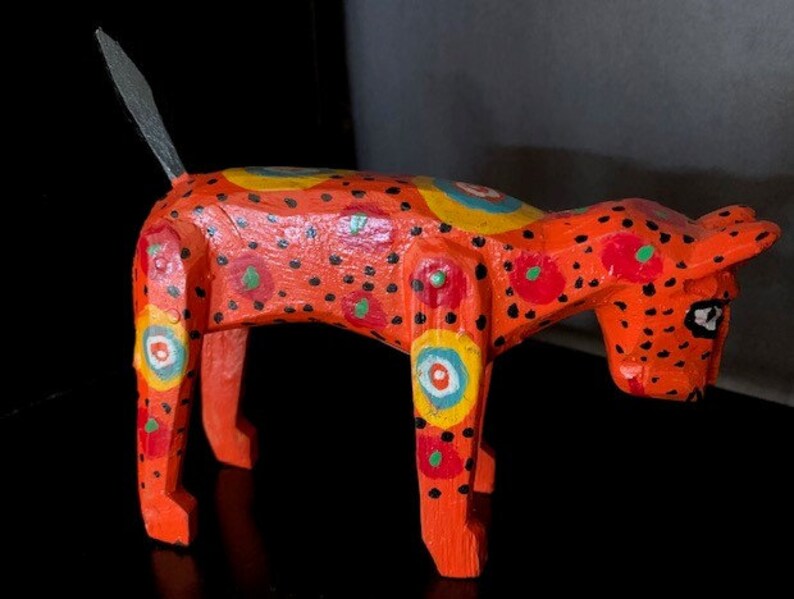 Vintage Hand-Carved Guatemalan Horse Figure